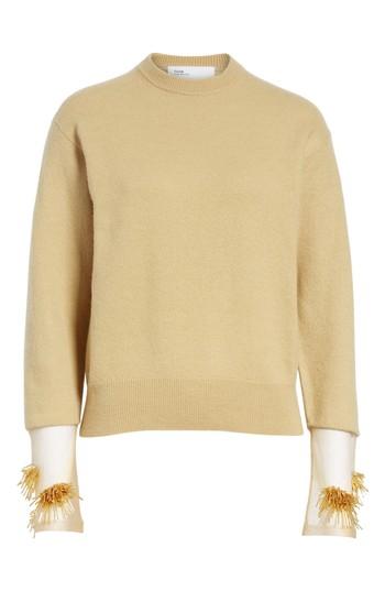Women's Toga Beaded Cuff Sweater Us / 40 Fr - Beige