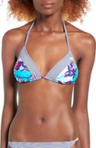 Women's Roxy Line It Up Tiki Triangle Bikini Top