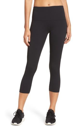 Women's Zella Defy High Waist Crop Leggings, Size - Black