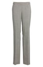 Women's Boss Tavilla Ring Belt Straight Leg Wool Suit Pants - Black