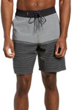 Men's Quiksilver Waterman Collection Liberty Stripe Board Shorts - Grey