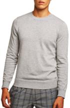 Men's Topman Classic Crewneck Sweater - Grey