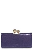 Women's Ted Baker London Kalina Glitter Large Matinee Wallet - Blue