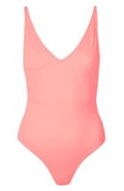 Women's Topshop Pamela One-piece Swimsuit Us (fits Like 0) - Coral