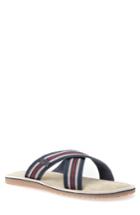Men's Geox Artie 14 Cross Strap Slide Sandal Us / 43eu - Blue