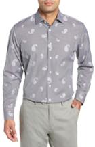 Men's John W. Nordstrom Traditional Fit Paisley Dress Shirt .5 - Black
