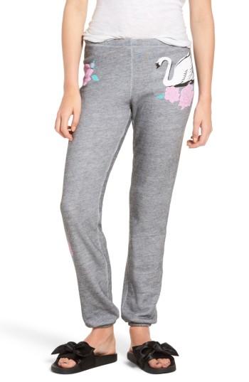 Women's Wildfox Knox - Swans Crossing Sweatpants - Grey