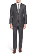 Men's Hickey Freeman 'beacon B' Classic Fit Windowpane Wool Suit