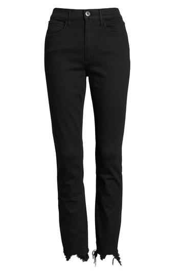Women's 3x1 Nyc W3 Destroyed Hem Ankle Skinny Jeans