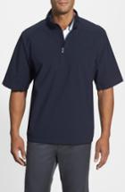 Men's Cutter & Buck 'weathertec Summit' Short Sleeve Shirt, Size - Blue