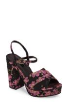 Women's Topshop 'leona' Print Platform Sandal .5us / 38eu - Pink