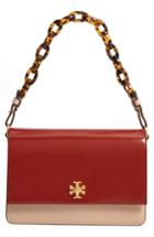 Tory Burch Kira Colorblock Leather Shoulder Bag - Brown