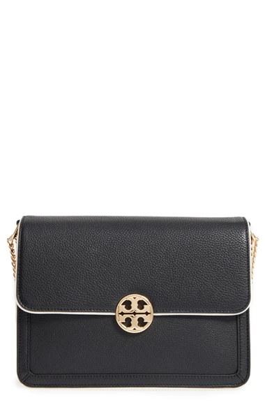Tory Burch Large Duet Leather Shoulder Bag -