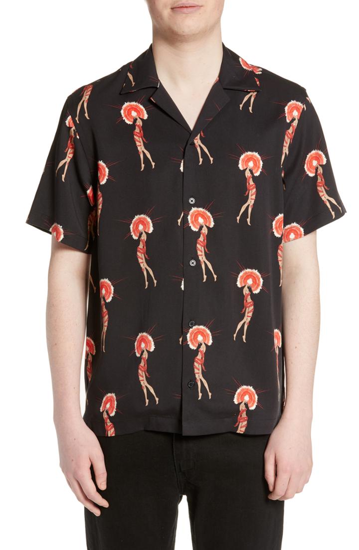 Men's Saturdays Nyc Canty Flapper Camp Shirt