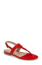Women's Johnston & Murphy Holly Twisted T-strap Sandal .5 M - Red