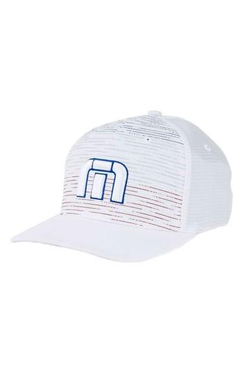 Men's Travis Mathew Hawking Flex-fit Ball Cap - White