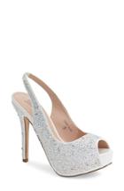 Women's Lauren Lorraine 'candy' Crystal Slingback Pump M - White