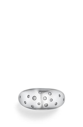 Women's David Yurman Pure Form Ring With Diamonds, 11mm