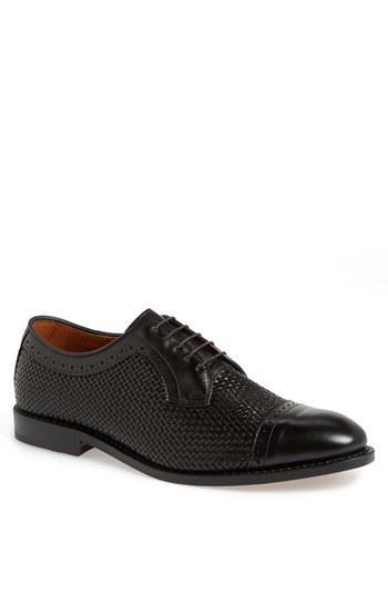Allen Edmonds 'shreveport' Cap Toe Derby Black/ Black Weave