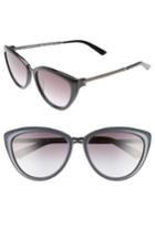 Women's Calvin Klein 56mm Cat Eye Sunglasses - Jet/ Black