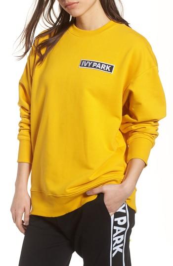 Women's Ivy Park Flag Badge Sweatshirt - Metallic