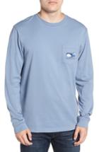 Men's Vineyard Vines Vampire Whale Pocket T-shirt - Grey