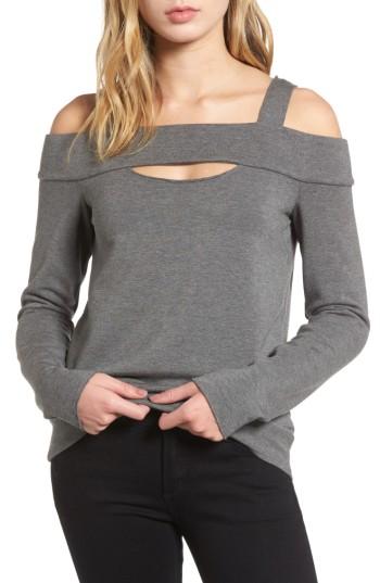 Women's Bailey 44 Ground Swell Cold Shoulder Sweatshirt - Grey