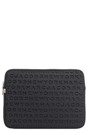 Marc Jacobs Logo Neoprene 13-inch Computer Case - Black