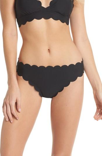 Women's Chelsea28 Scallop Hipster Bikini Bottoms - Black