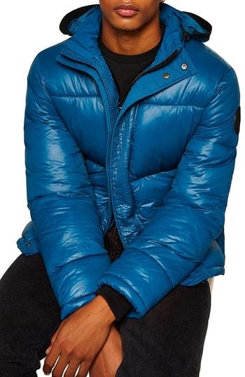 Men's Topman Puffer Jacket