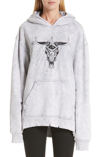 Women's Alchemist Perfect Tombstone Hoodie - Grey