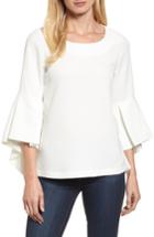 Women's Pleione Bell Sleeve High/low Top, Size - Ivory