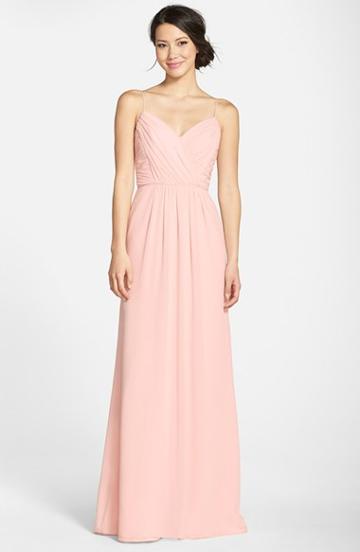 Women's Jim Hjelm Occasions Draped V-neck A-line Chiffon Gown