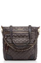 Mz Wallace Crosby Quilted Nylon Tote - Grey