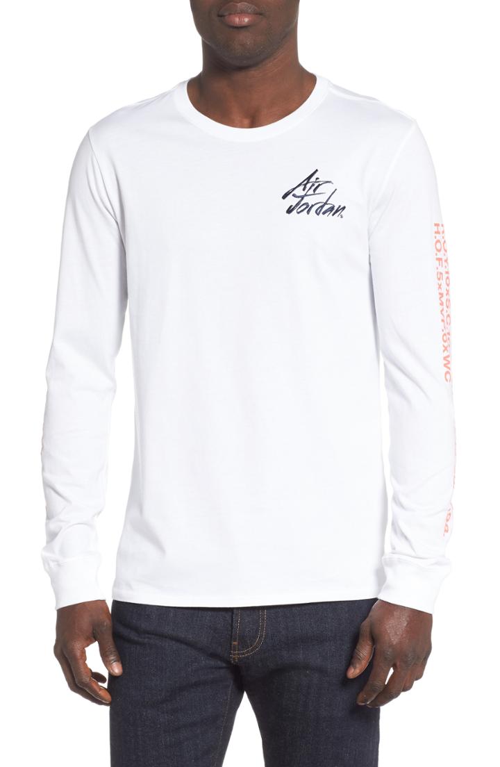 Men's Nike Jordan Jsw Greatest Graphic T-shirt, Size R - White