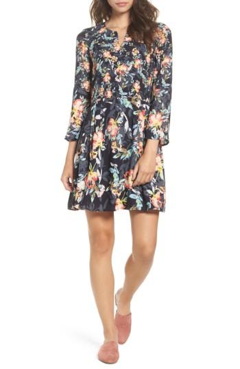 Women's French Connection Delphine Crepe Shift Dress - Black