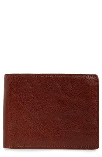 Men's Nordstrom Men's Shop Richmond Leather Wallet - Brown