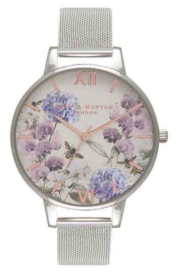Women's Olivia Burton Parlour Mesh Strap Watch, 38mm