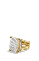 Women's David Yurman 'wheaton' Ring With Diamonds In Gold
