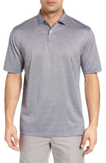 Men's Peter Millar Nanoluxe Golf Polo, Size - Blue