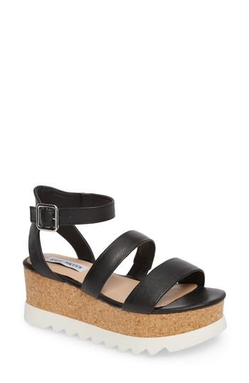 Women's Steve Madden Kirsten Layered Platform Sandal .5 M - Brown