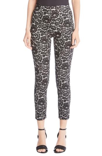 Women's Karen Kane Piper Lace Print Skinny Pants - Black