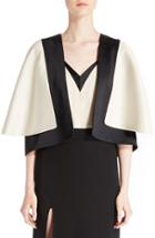 Women's Lanvin Bicolor Satin Crepe Bolero