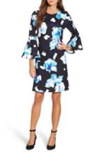 Women's Maggy London Bell Sleeve Shift Dress - Black