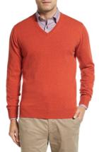 Men's David Donahue Cashmere V-neck Sweater