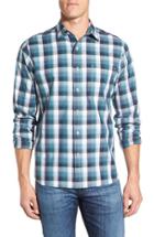 Men's Maker & Company Regular Fit Plaid Sport Shirt - Blue