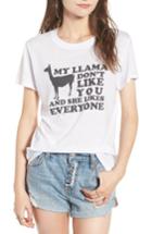 Women's Sub Urban Riot Llama Loose Graphic Tee