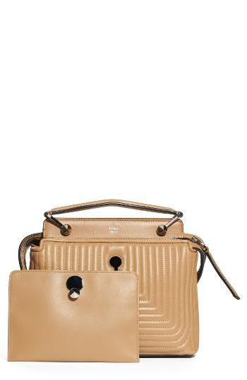 Fendi Dotcom Click Quilted Leather Shoulder Bag -