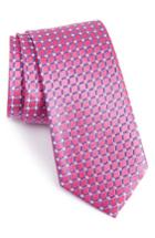 Men's Nordstrom Men's Shop Criss Cross Silk Tie, Size - Pink