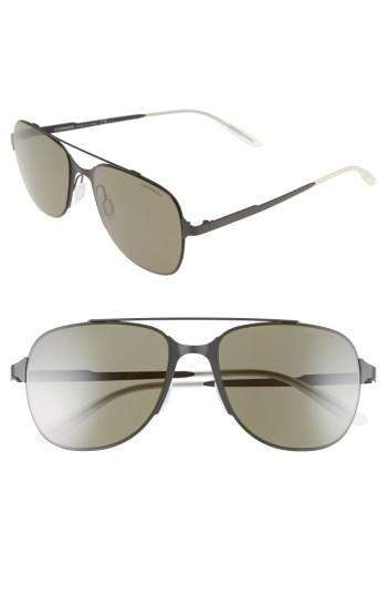 Men's Carrera Eyewear '114/s' 55mm Sunglasses - Matte Black/ Brown